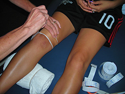 kinesiotape leukotape at physical therapy